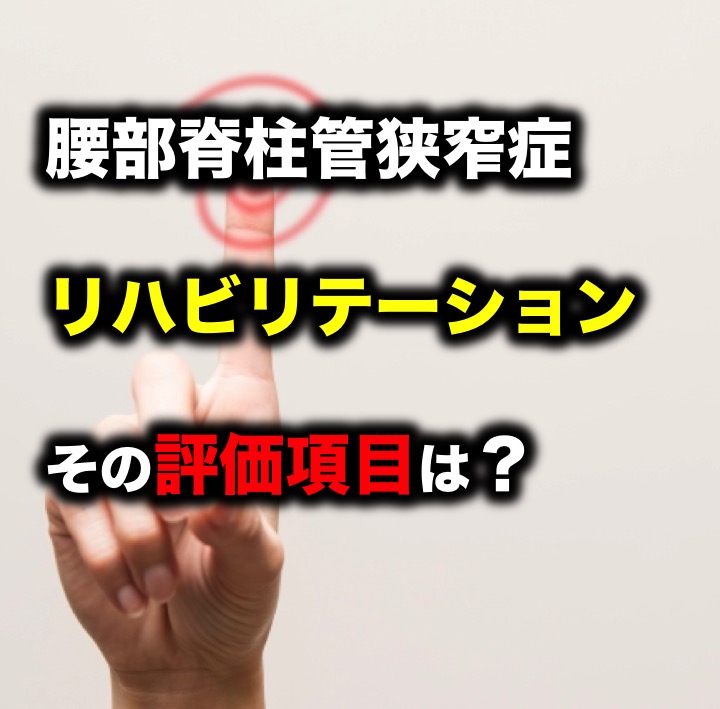 腰部脊柱管狭窄症に対するリハビリテーションの評価項目は